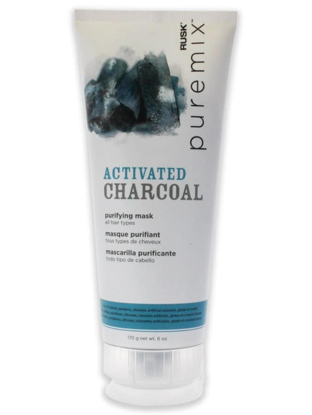 NEW Rusk Unisex Puremix Activated Charcoal Purifying Mask 6 oz Hair Care